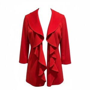 ❤️ Calvin Klein Ruffled Collar Blazer | Size 8 ❤️